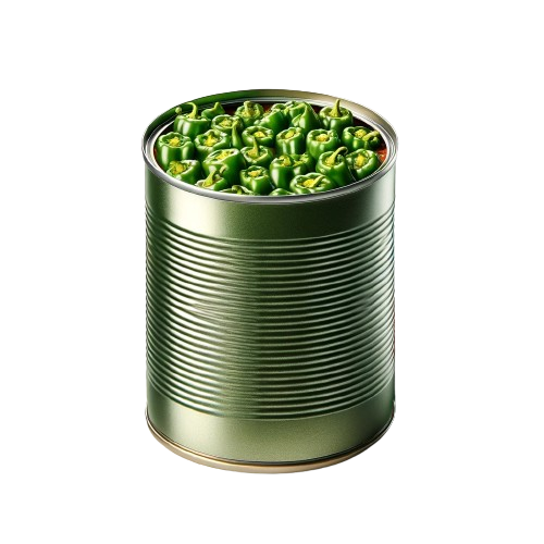 Canned chili green peppers
