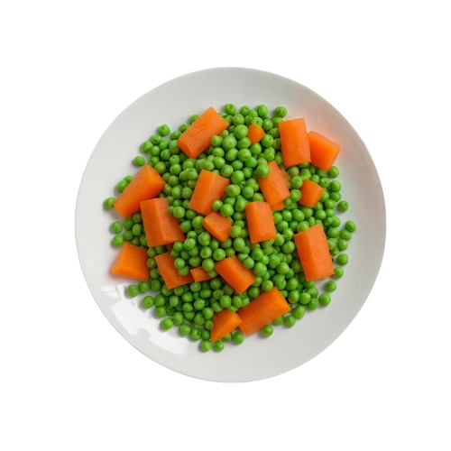 Canned peas and carrots