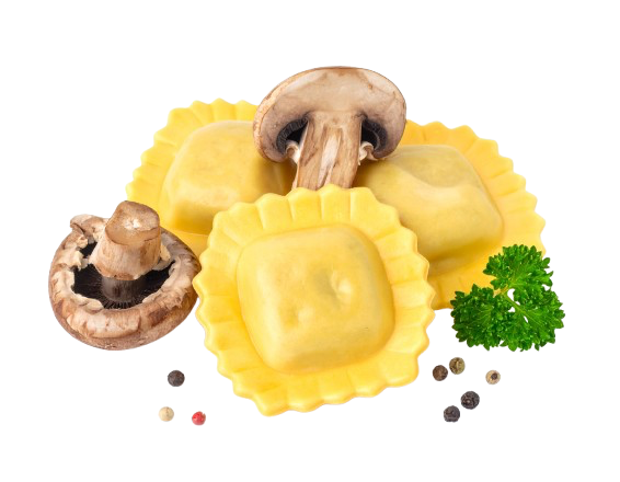 Mushroom ravioli