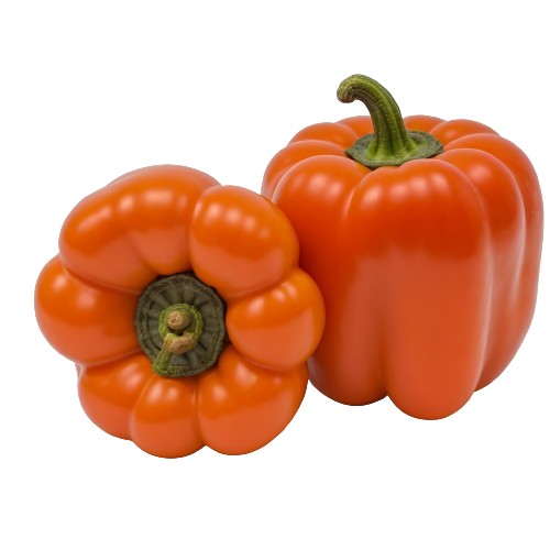 Orange bell peppers