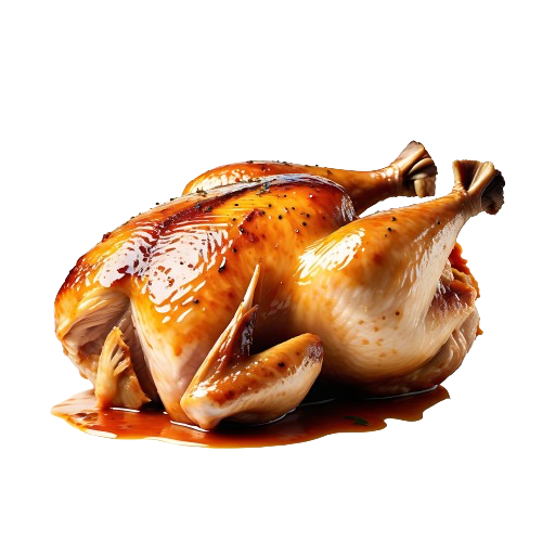 Skin-on cooked chicken breast