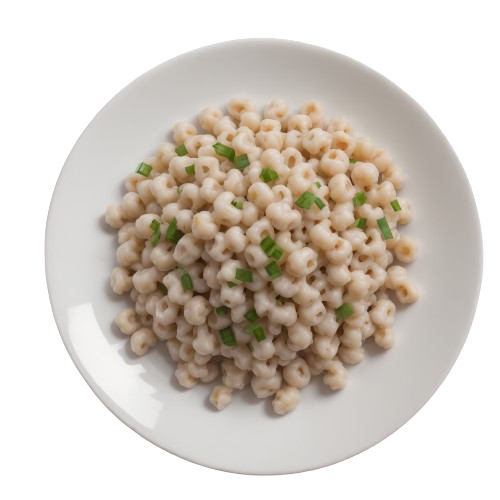 White canned hominy