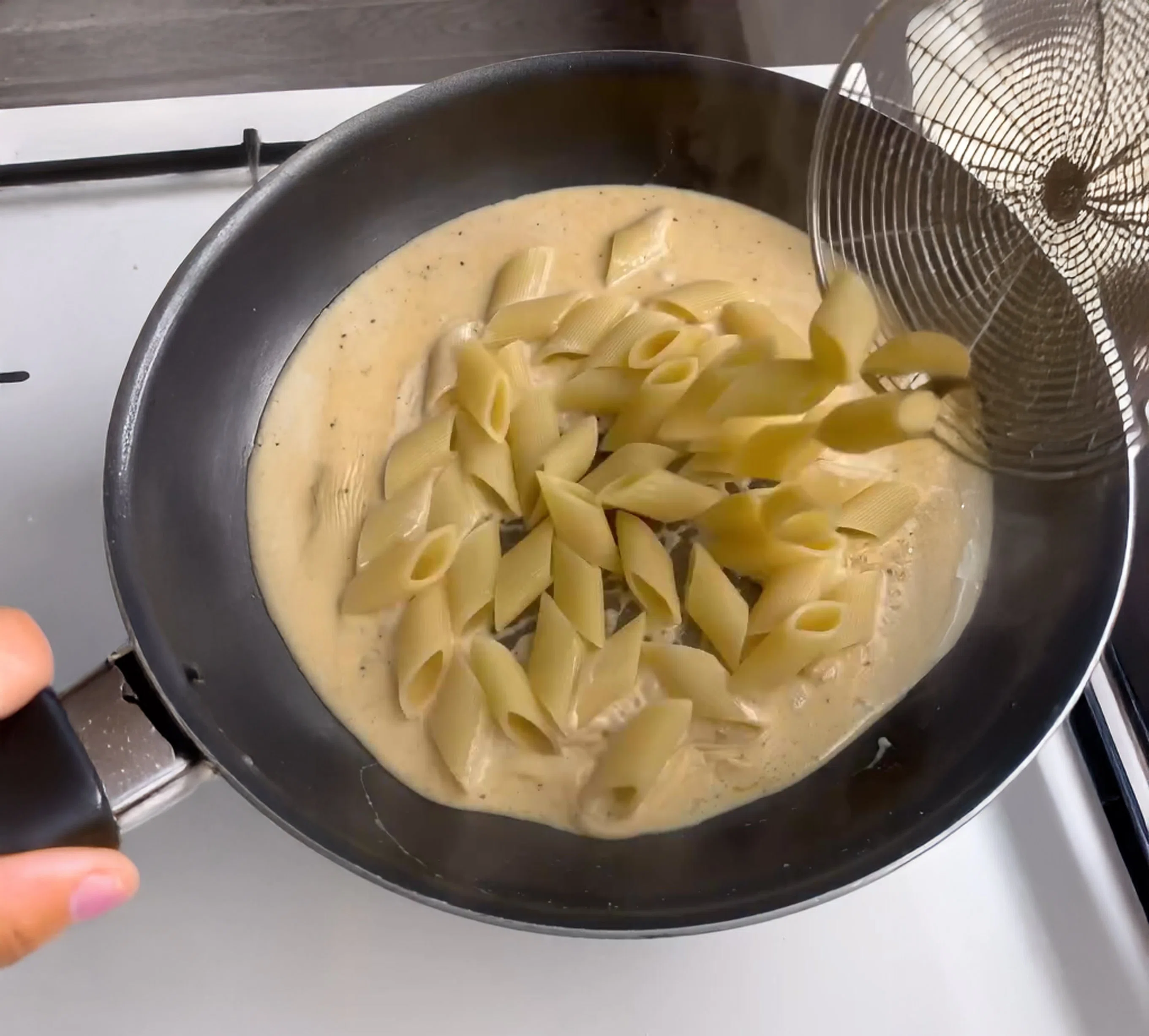 Bacon Alfredo Pasta