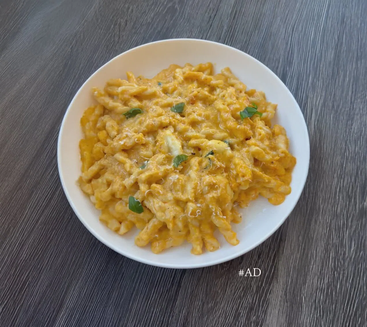 Roasted Butternut Squash & Tomato Pasta with Mozzarella