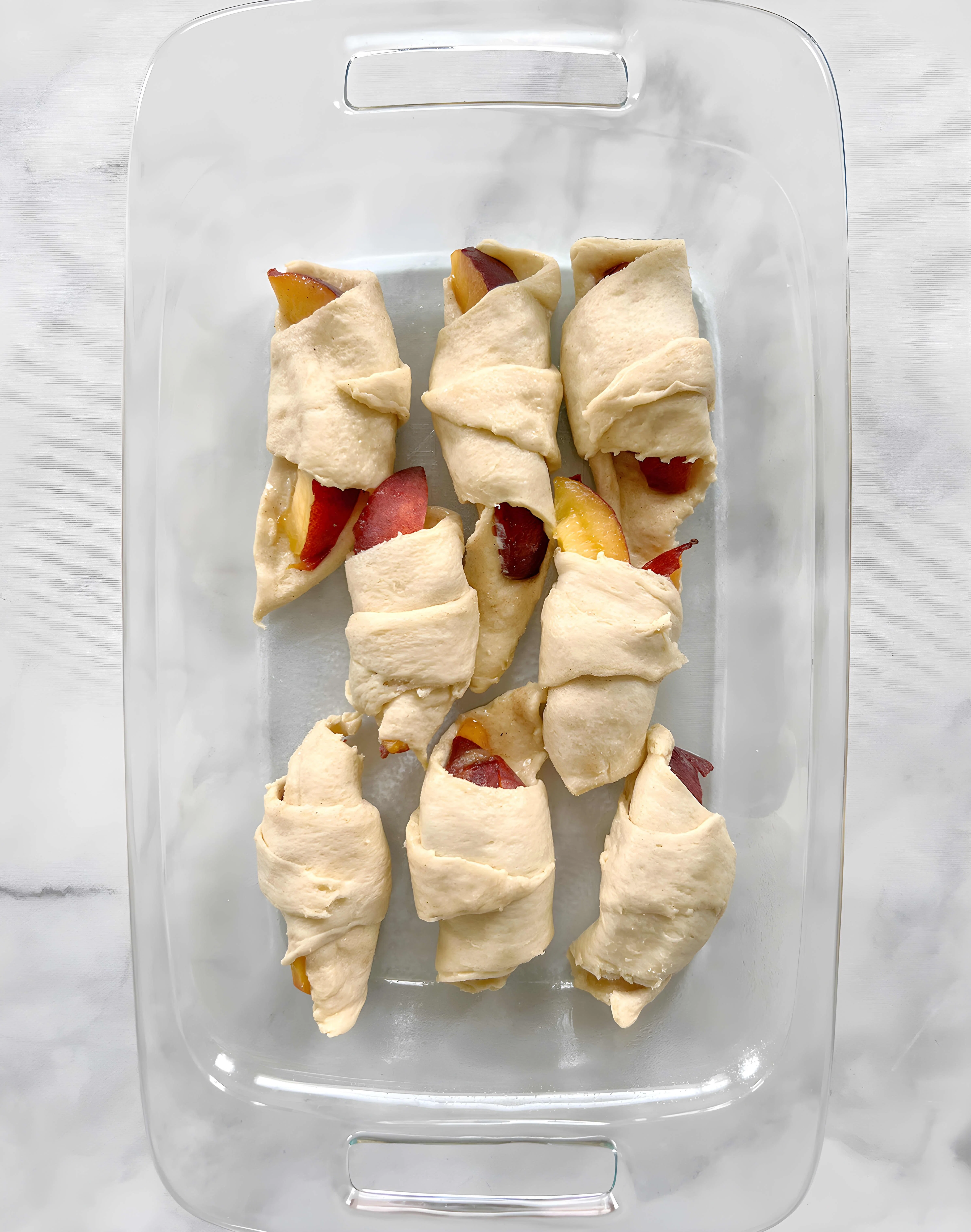 Peach Dumplings with Crescent Rolls