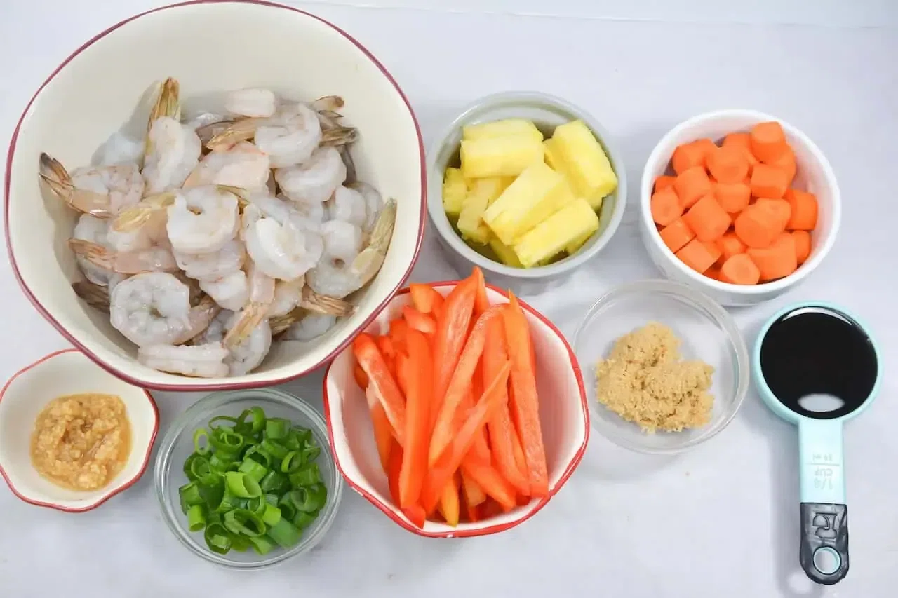 Sheet Pan Shrimp Teriyaki and Pineapple
