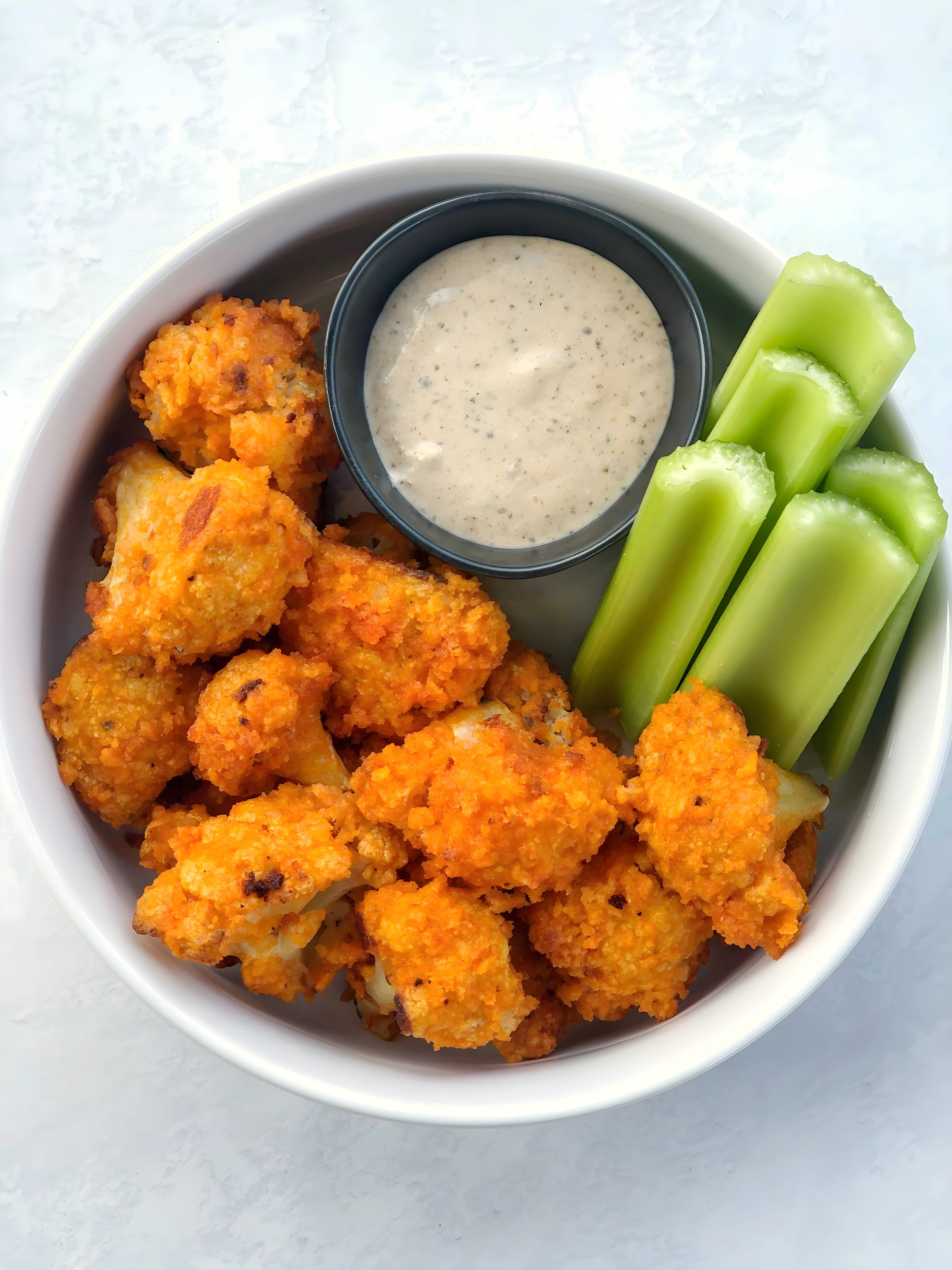 Dairy Free Buffalo Cauliflower Bites