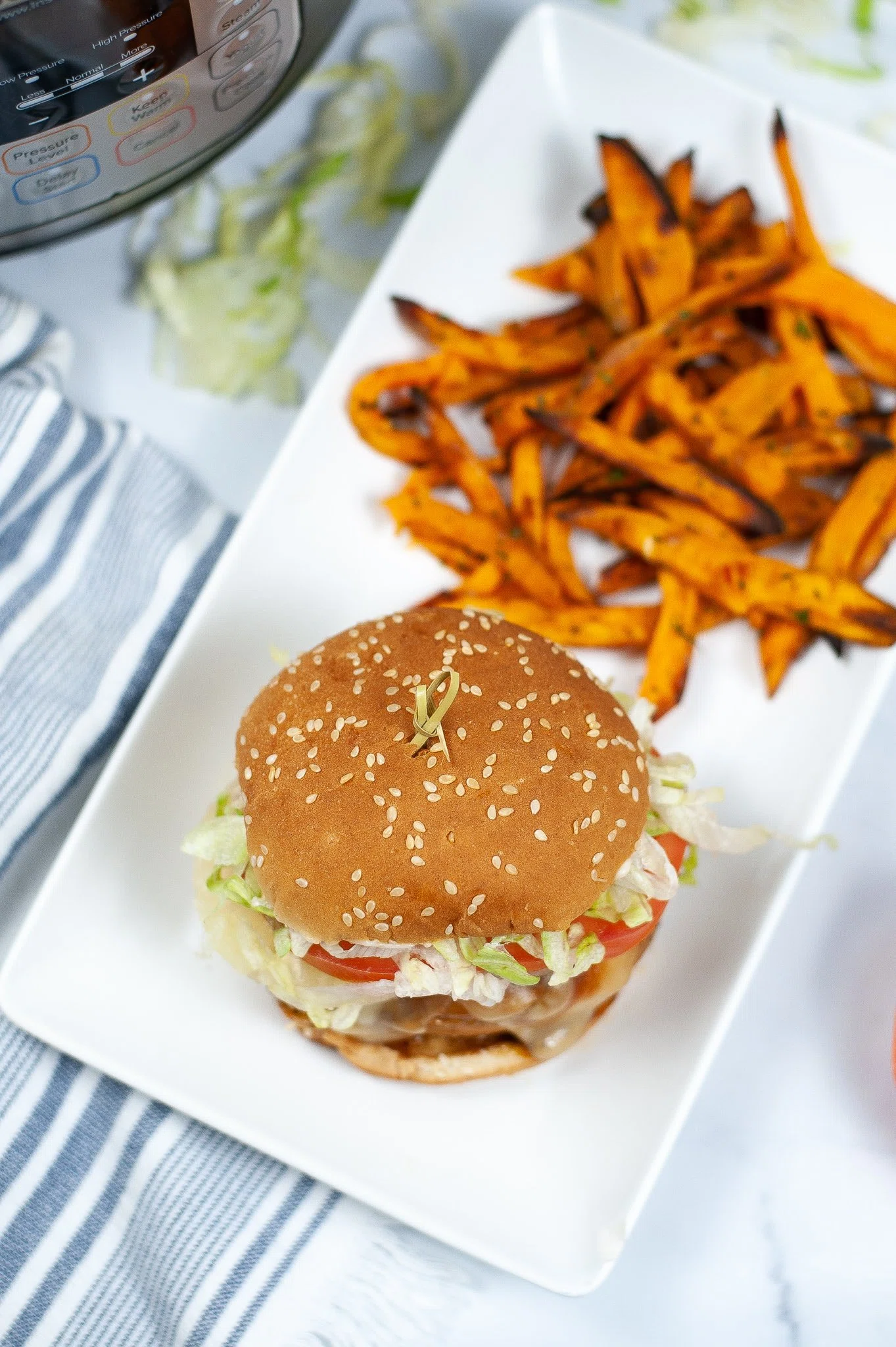 Instant Pot Teriyaki Chicken Sandwich
