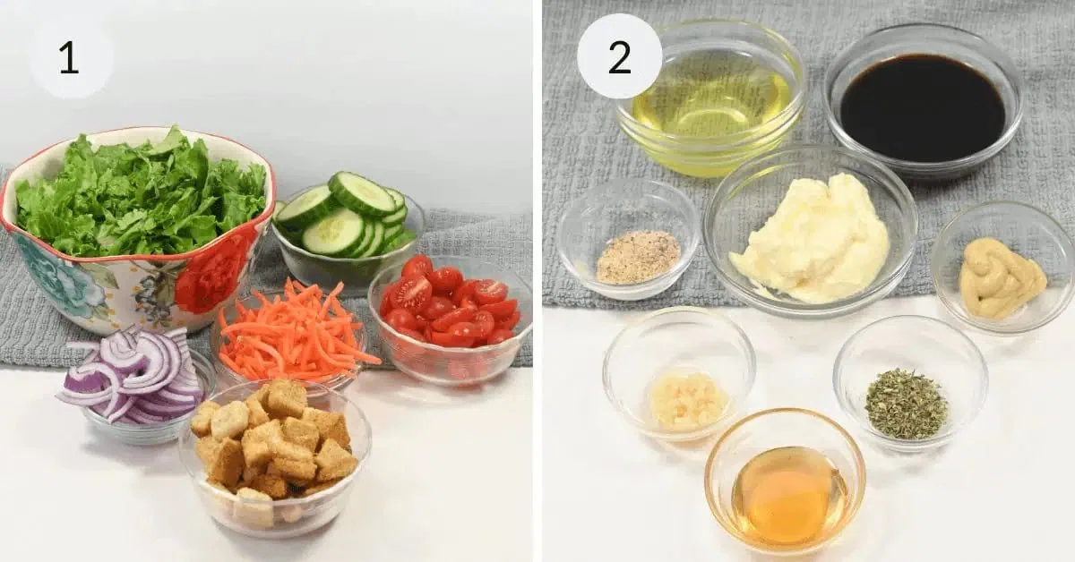 House Salad with Creamy Balsamic Dressing