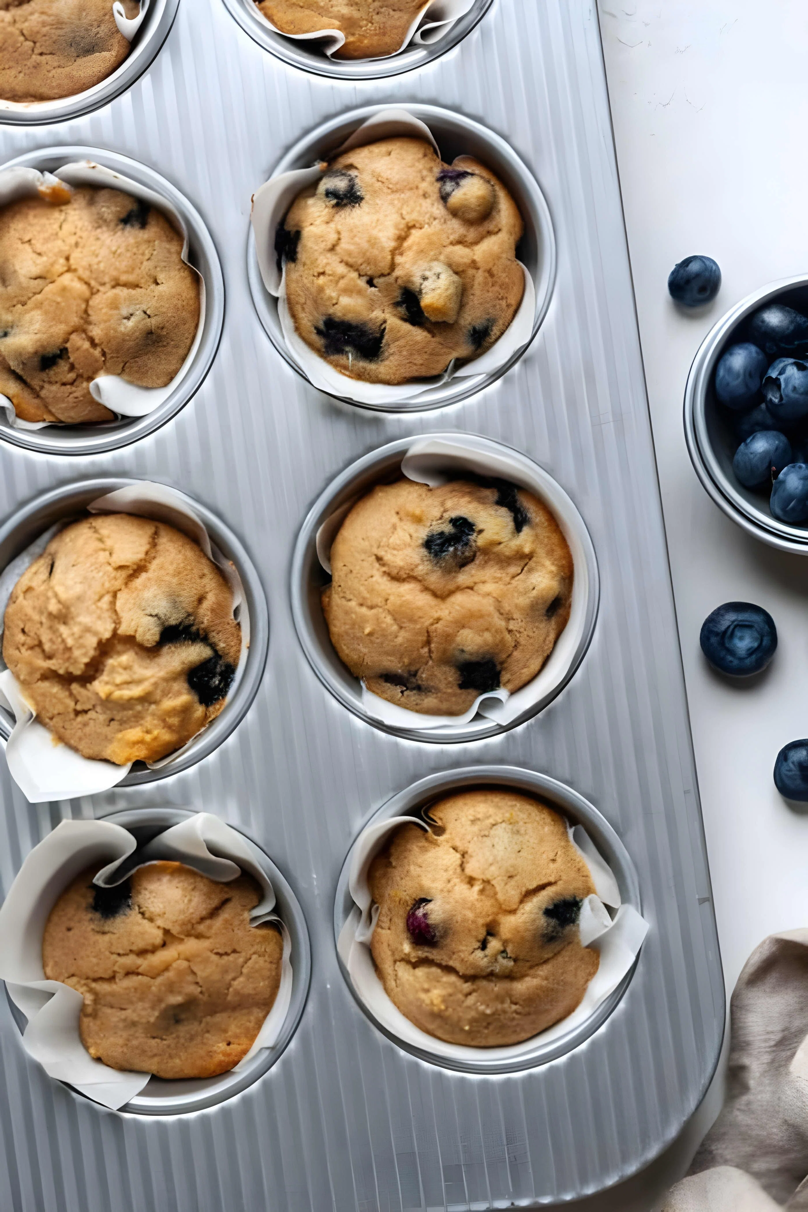 Cassava Flour Blueberry Lemon Muffins (Gluten Free)