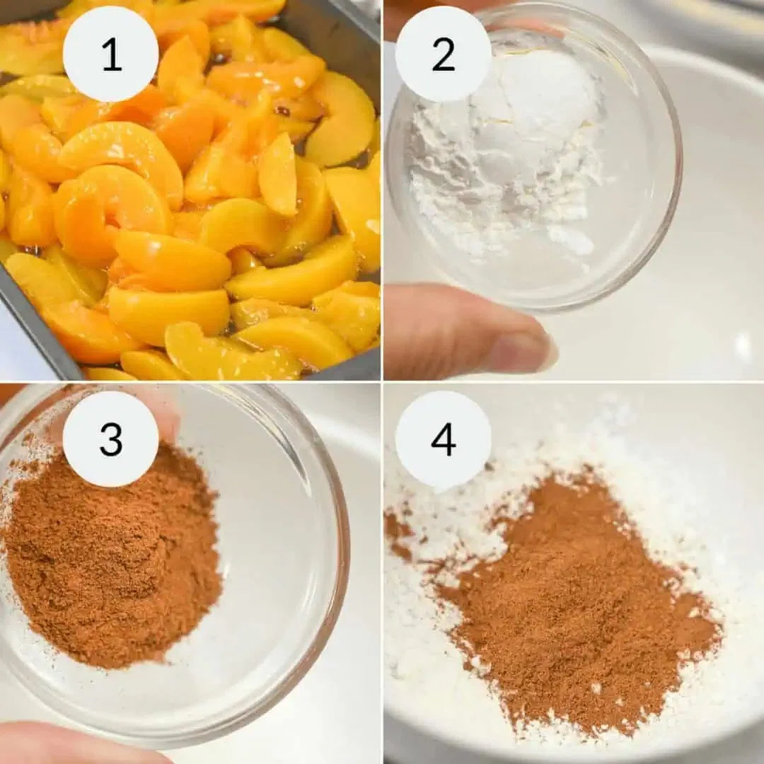 Peach Cobbler with Cake Mix