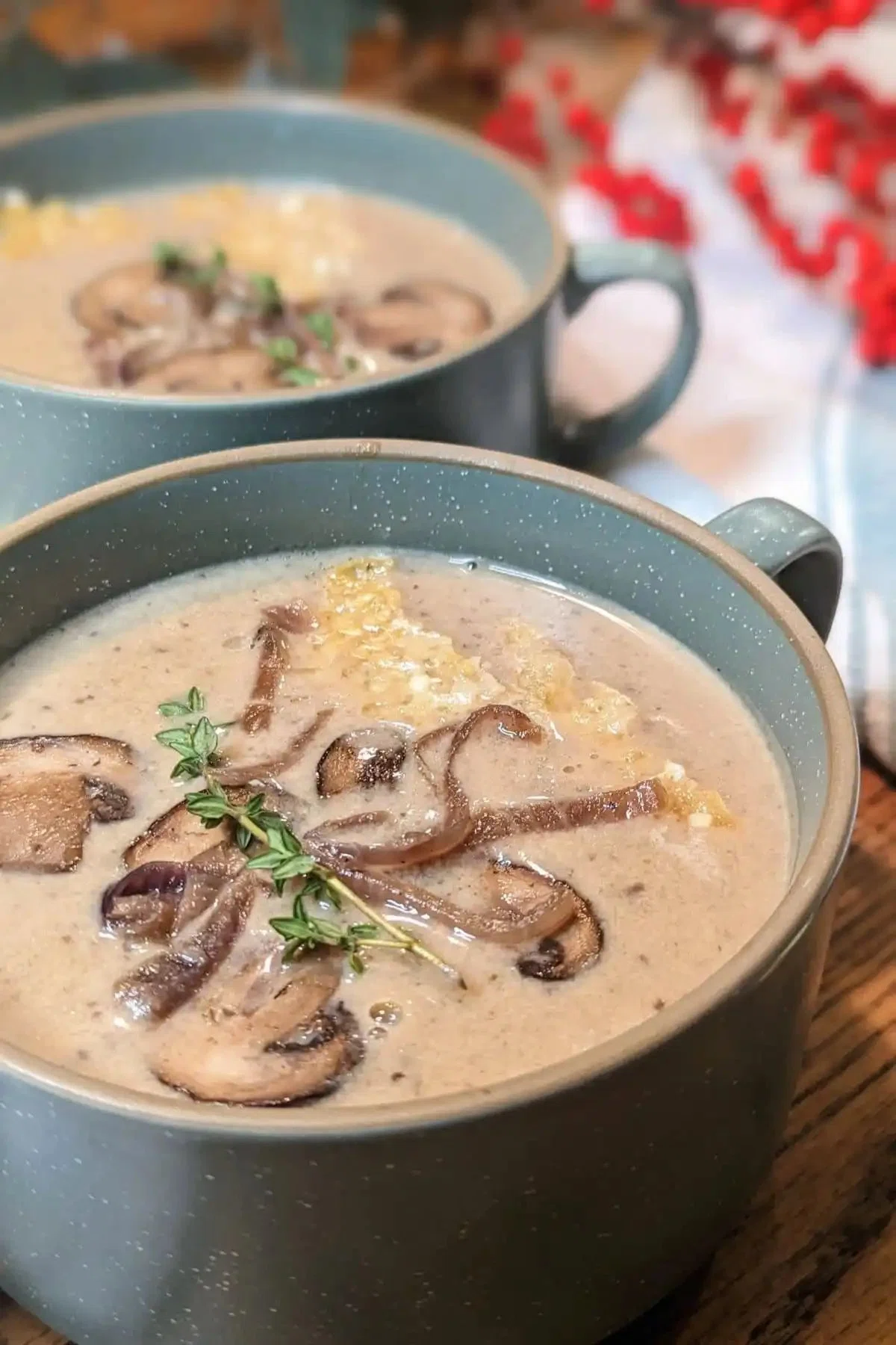 Mushroom & Caramelized Onion Soup