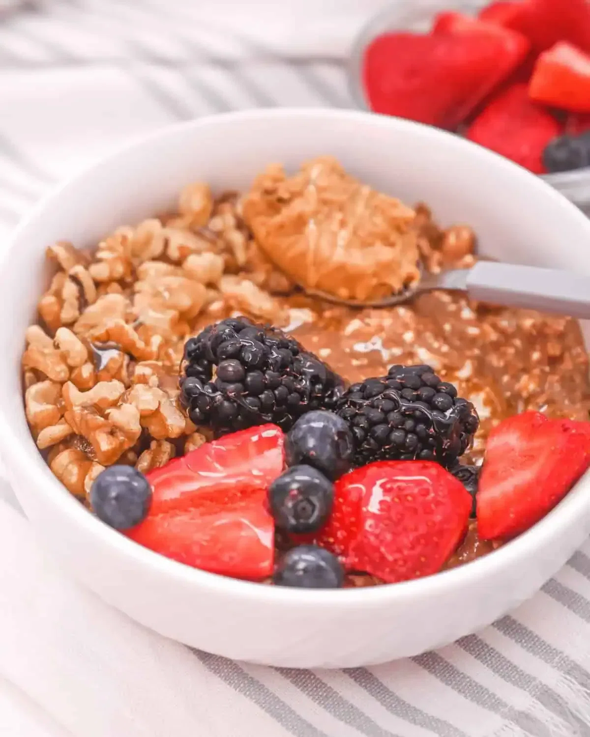 Chocolate Cottage Cheese Breakfast Bowl