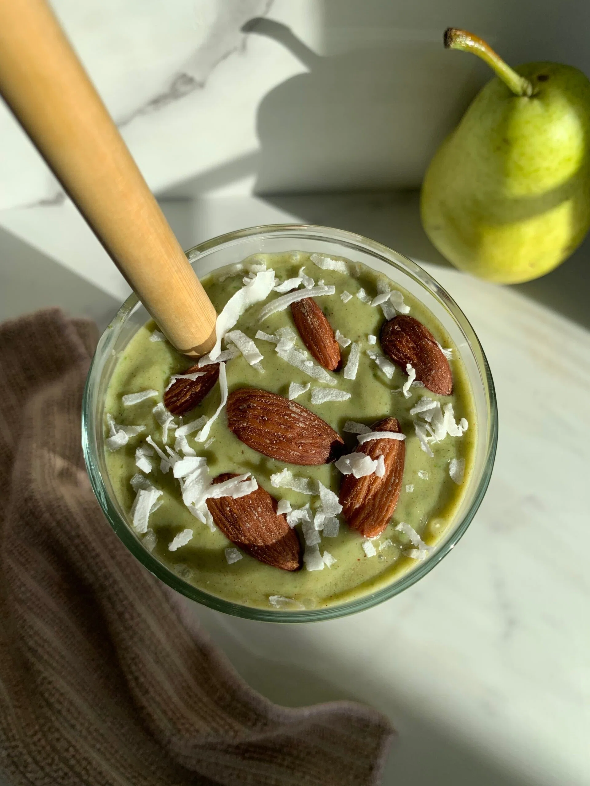 Pear Almond Butter Smoothie
