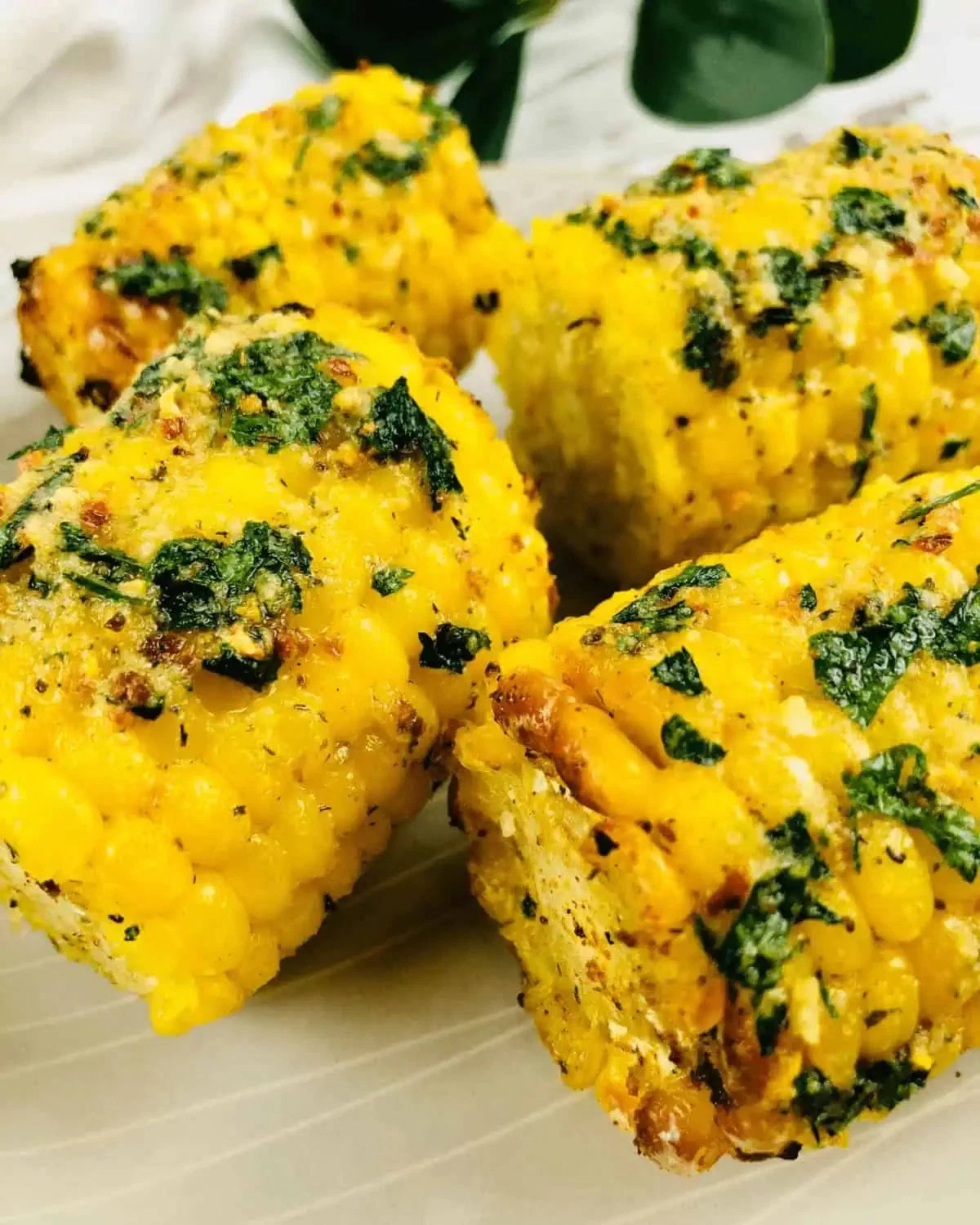 Air-Fryer Corn on the Cob with Herb Butter