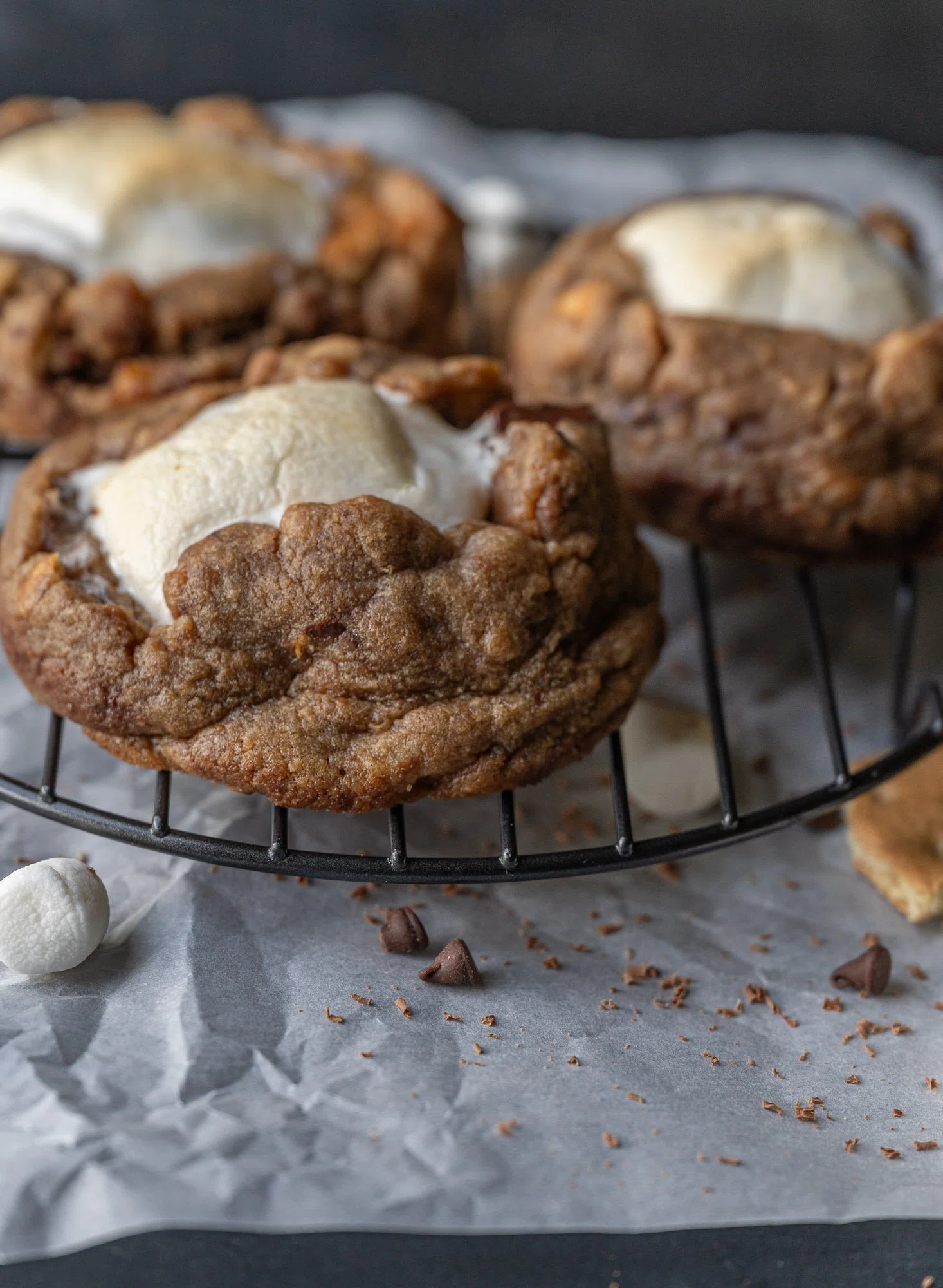 Bakery-Style Brown Butter S’mores Cookies
