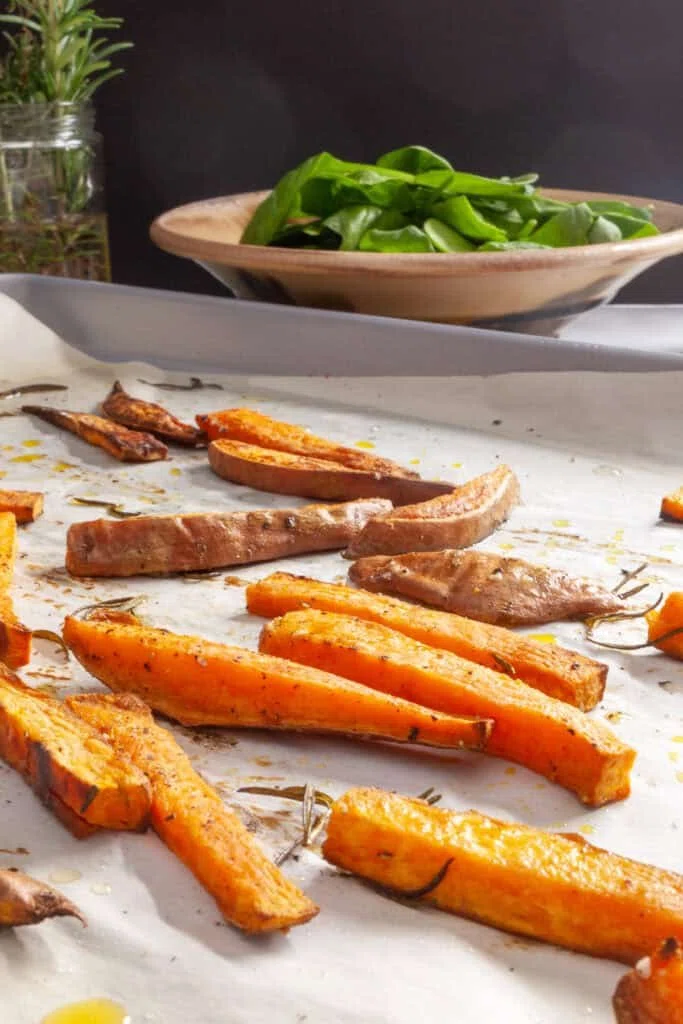 Winter Salad with Roasted Sweet Potatoes and Toasted Pepitas
