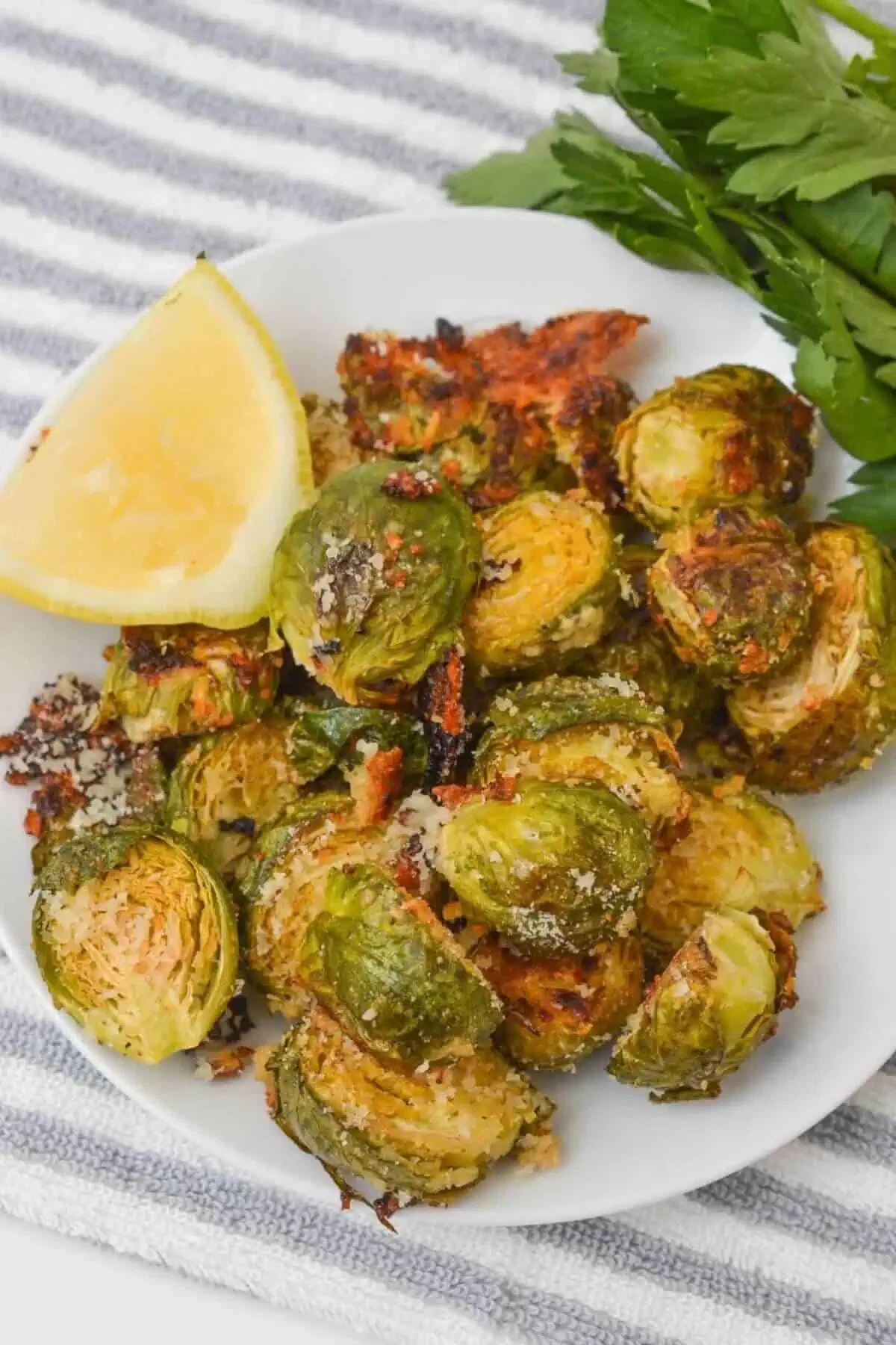 Parmesan Crusted Brussels Sprouts