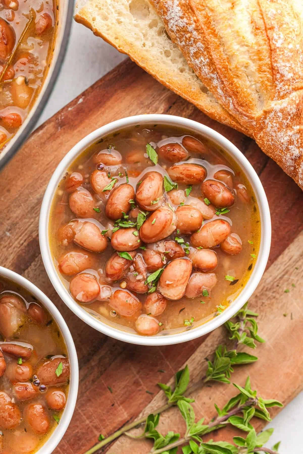 Cranberry Beans (Brothy Borlotti Bean Recipe)