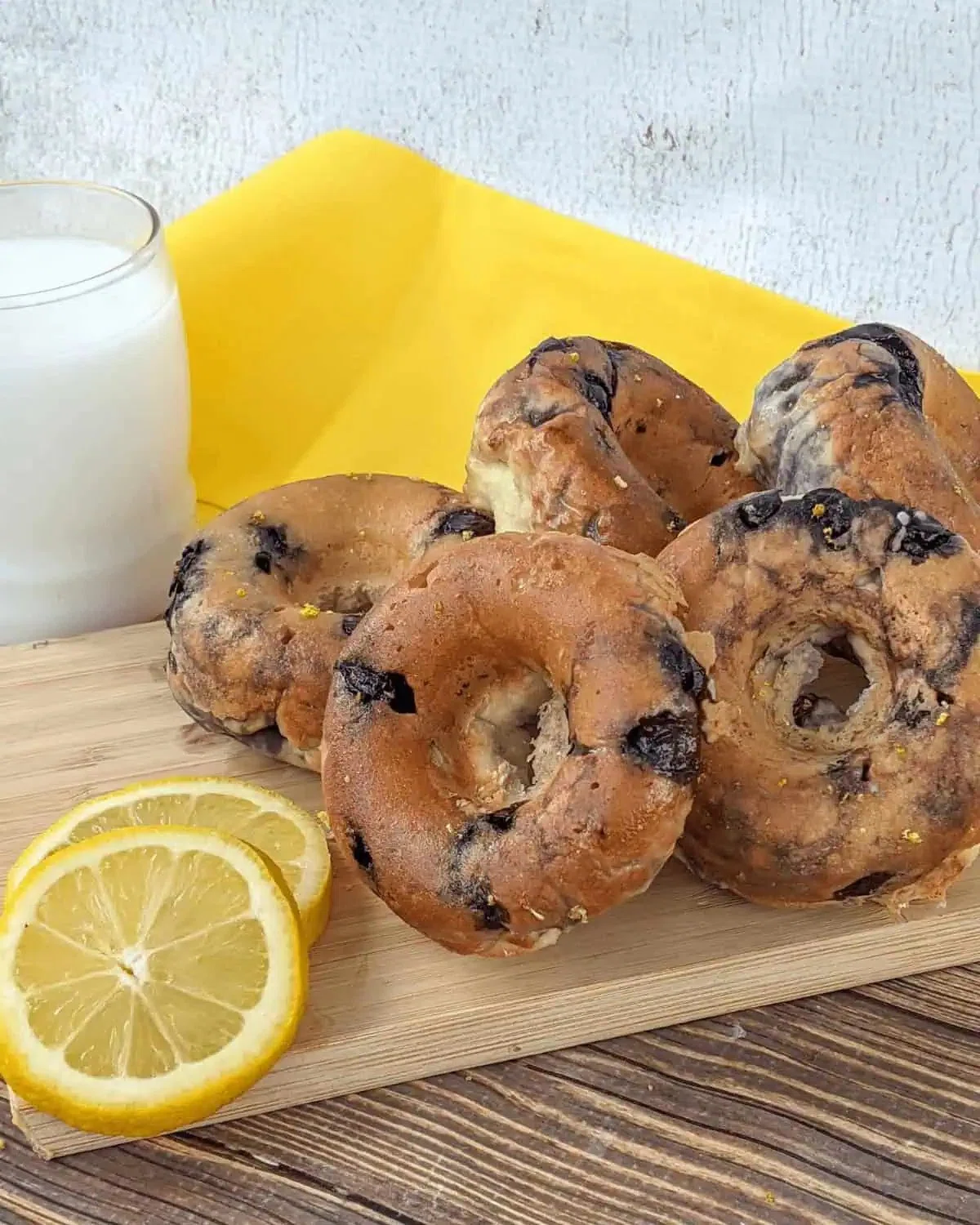 Glazed Blueberry Donuts