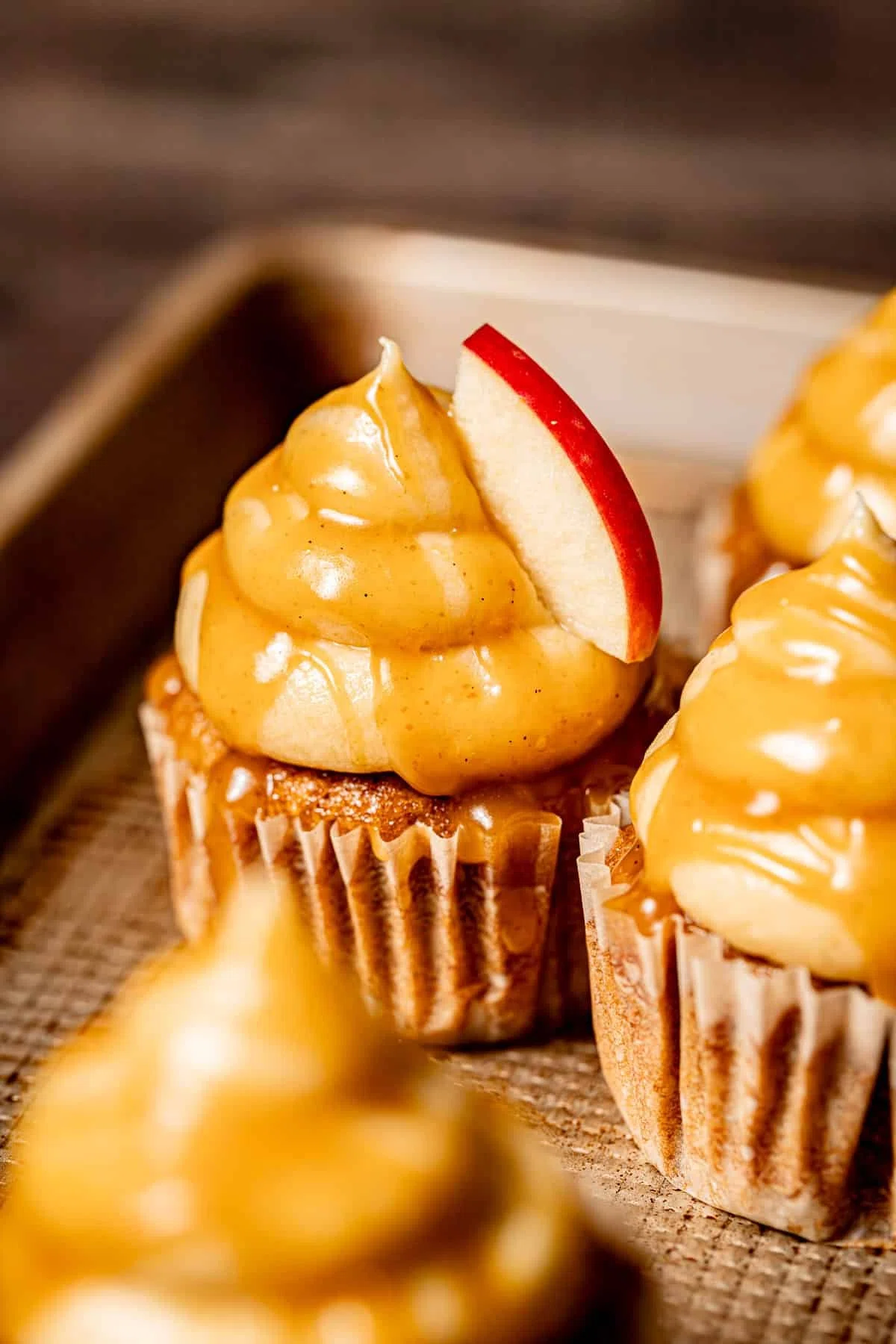 Salted Caramel Apple Cupcakes