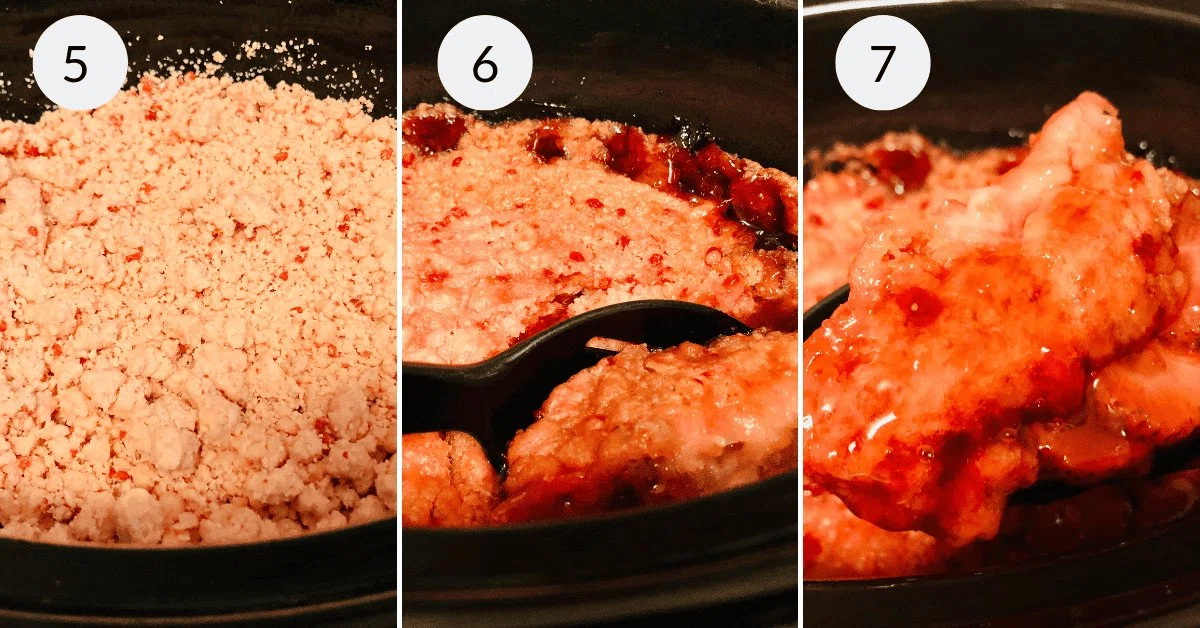 Crock Pot Strawberry Dump Cake
