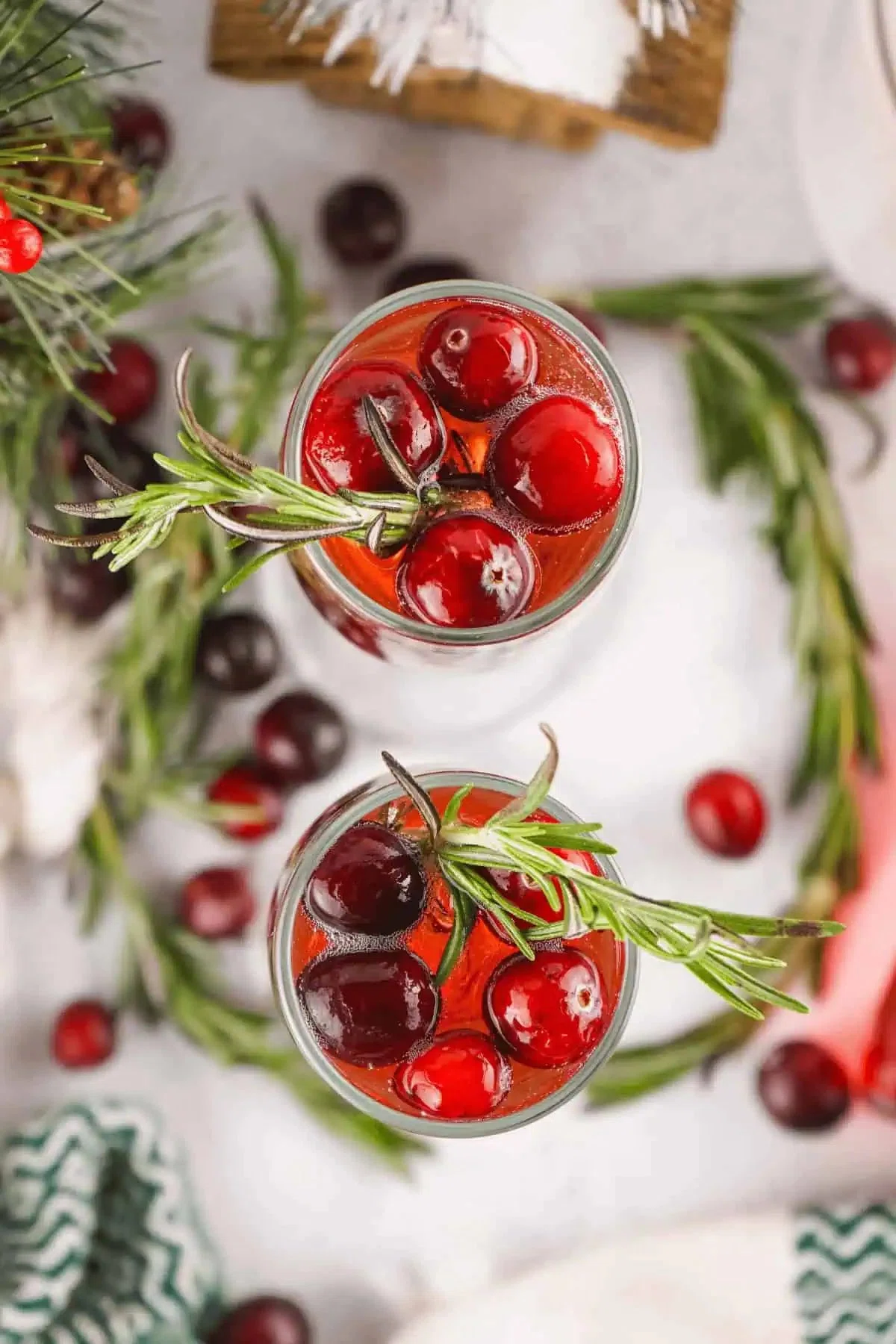 Cranberry Mimosas