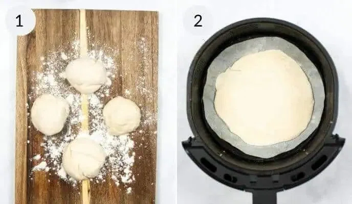 Air Fryer Pizza Margherita