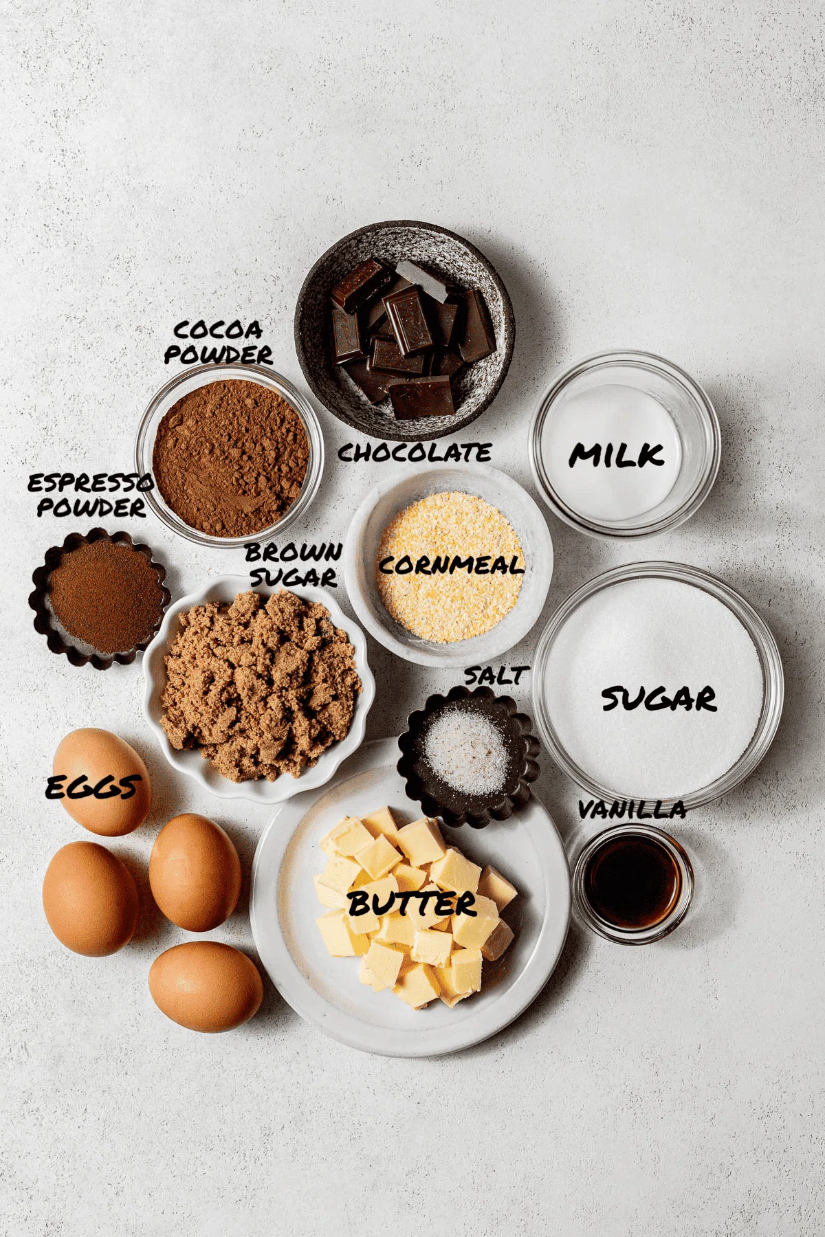 Dark Chocolate Chess Pie