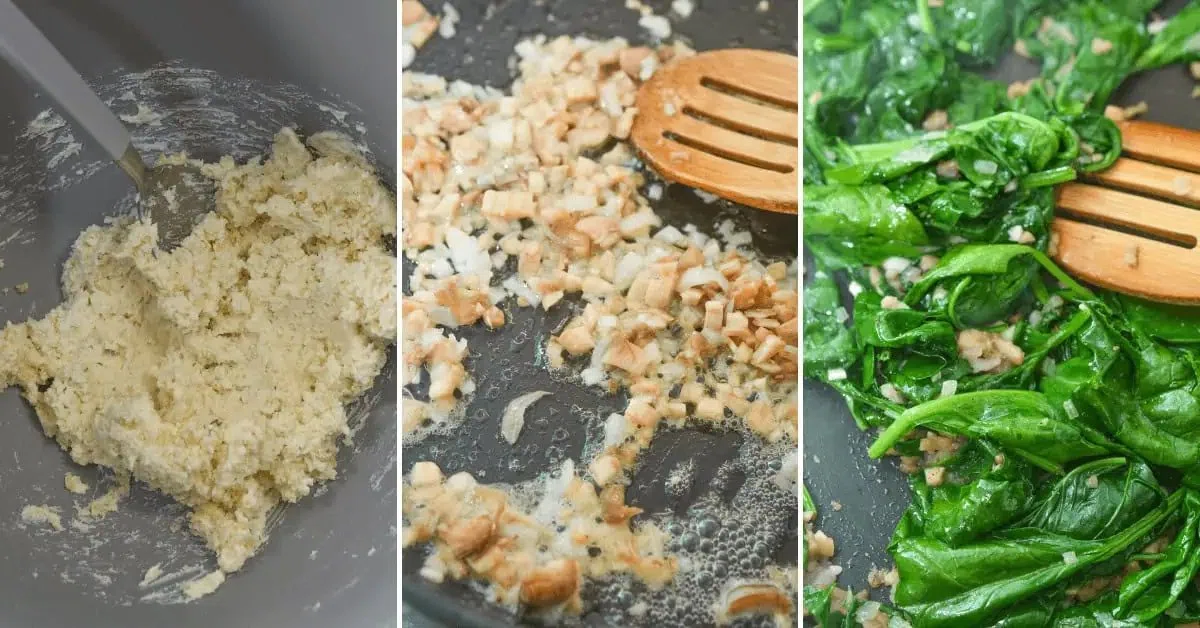 Spinach and Boursin Cheese Stuffed Mushrooms
