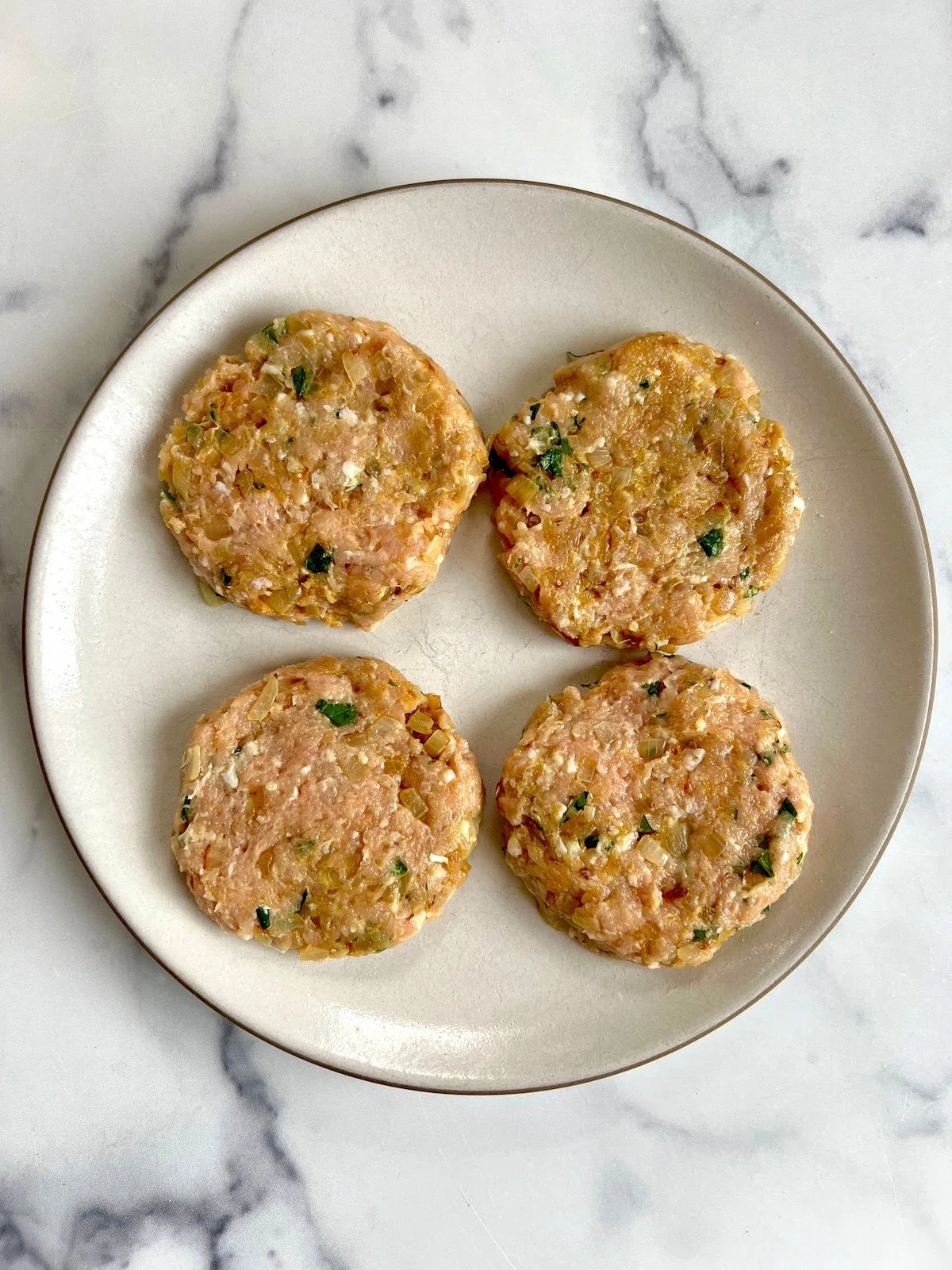 Middle Eastern Chicken Burgers