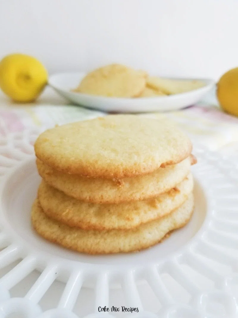 Tasty Lemon Cake Mix Cookies
