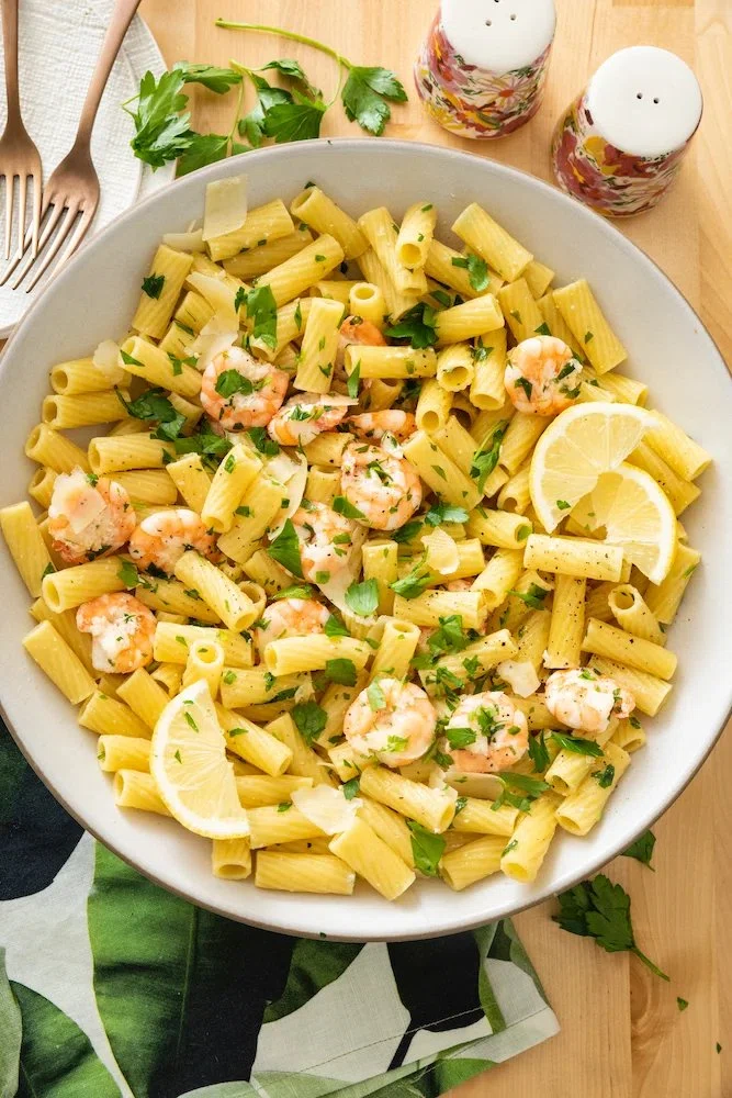Lemon Shrimp Pasta