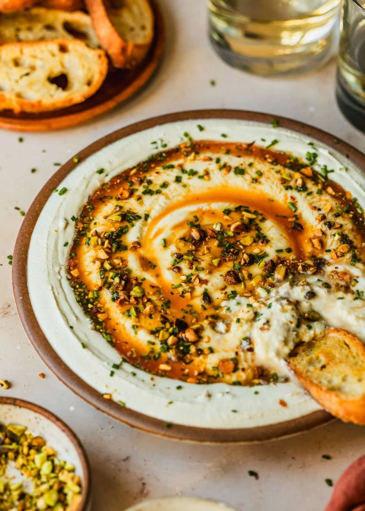5-Minute Whipped Goat Cheese with Hot Honey