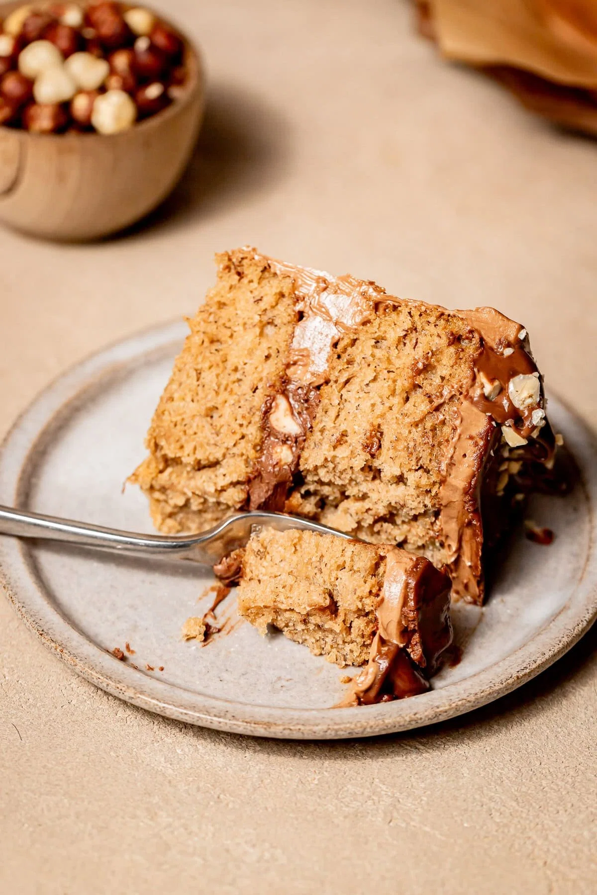 Banana Nutella Cake
