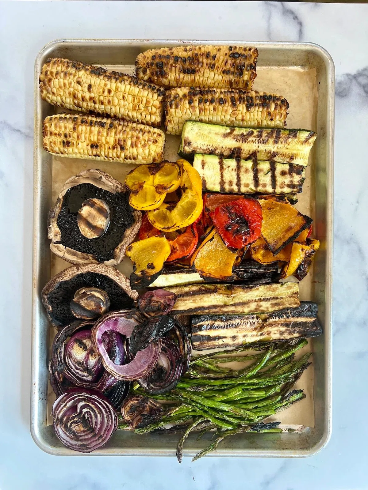 Grilled Vegetable Kimchi Salad