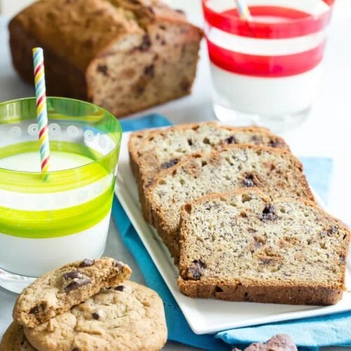 Banana Chocolate Chip Cookie Bread