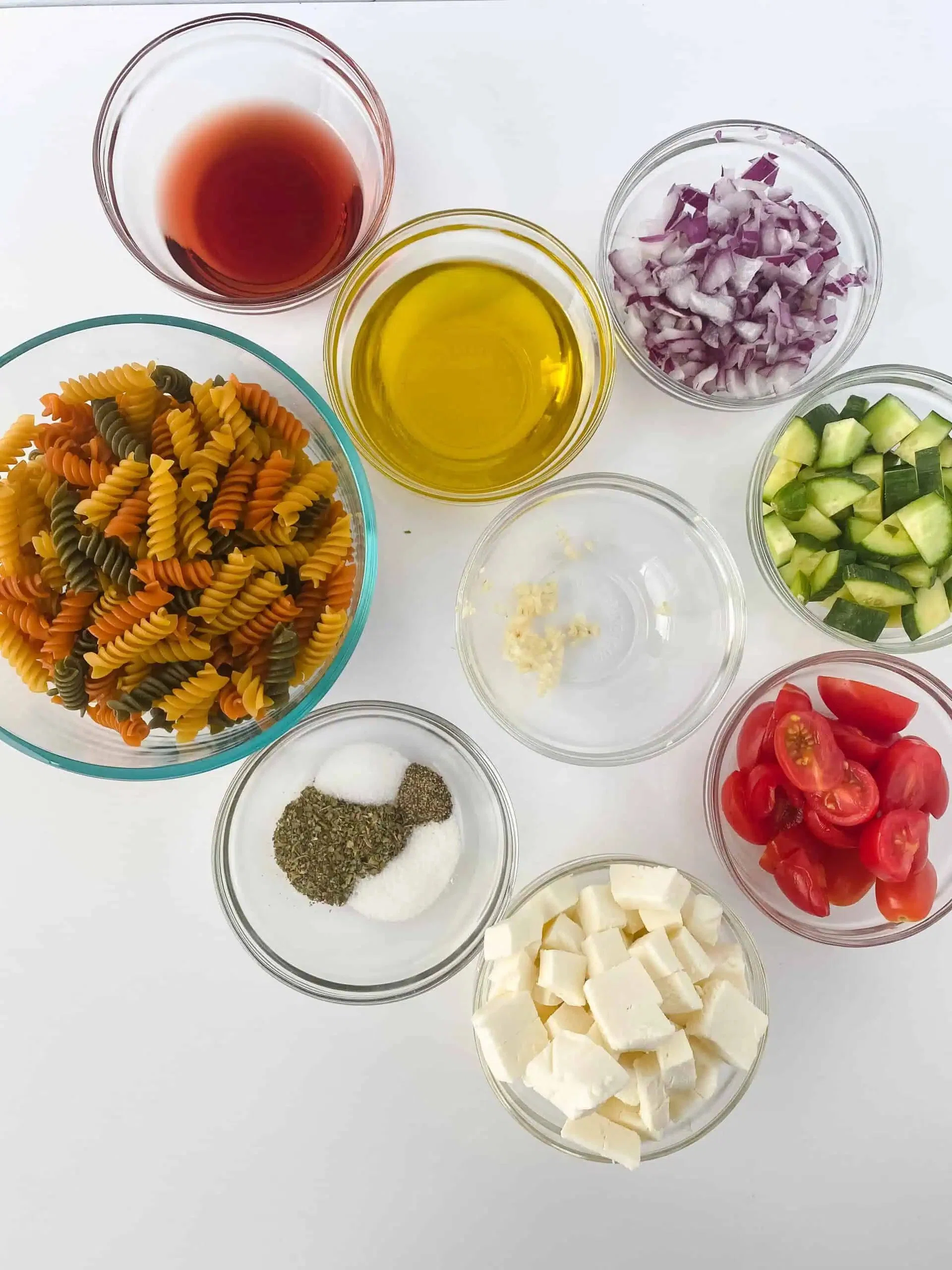 Tri-Color Rotini Pasta Salad