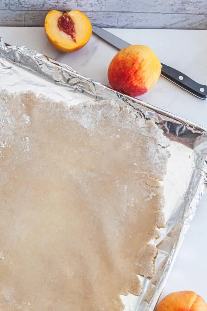 Rustic Peach Tart