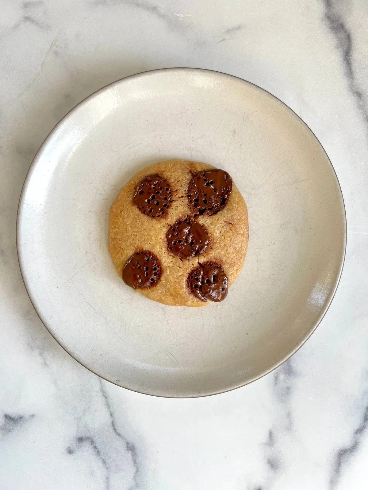 Microwave Chocolate Chip Sea Salt Cookie for ONE