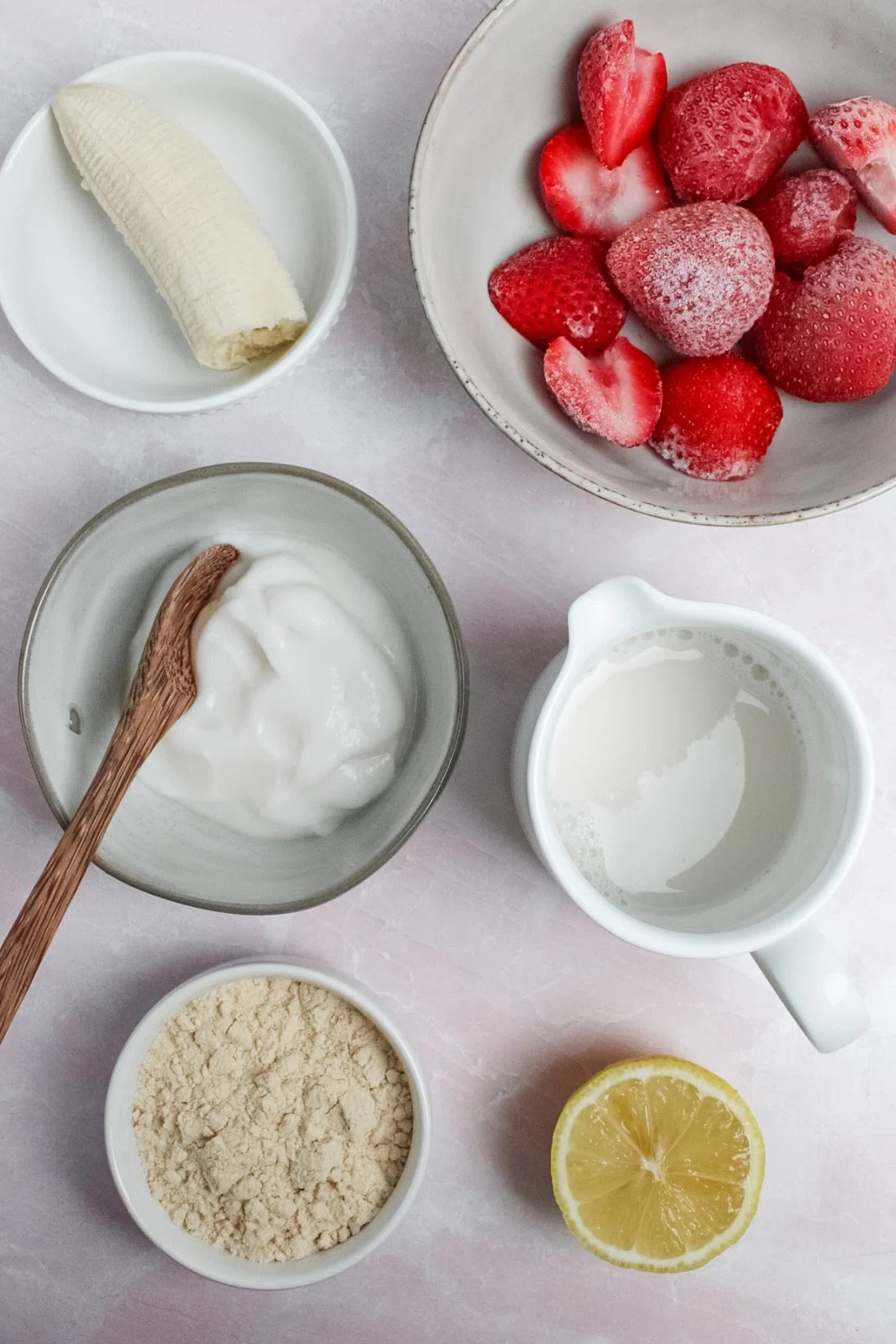 Strawberry Lemonade Protein Smoothie
