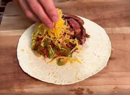 High Protein Steak, Egg & Cheese Burrito