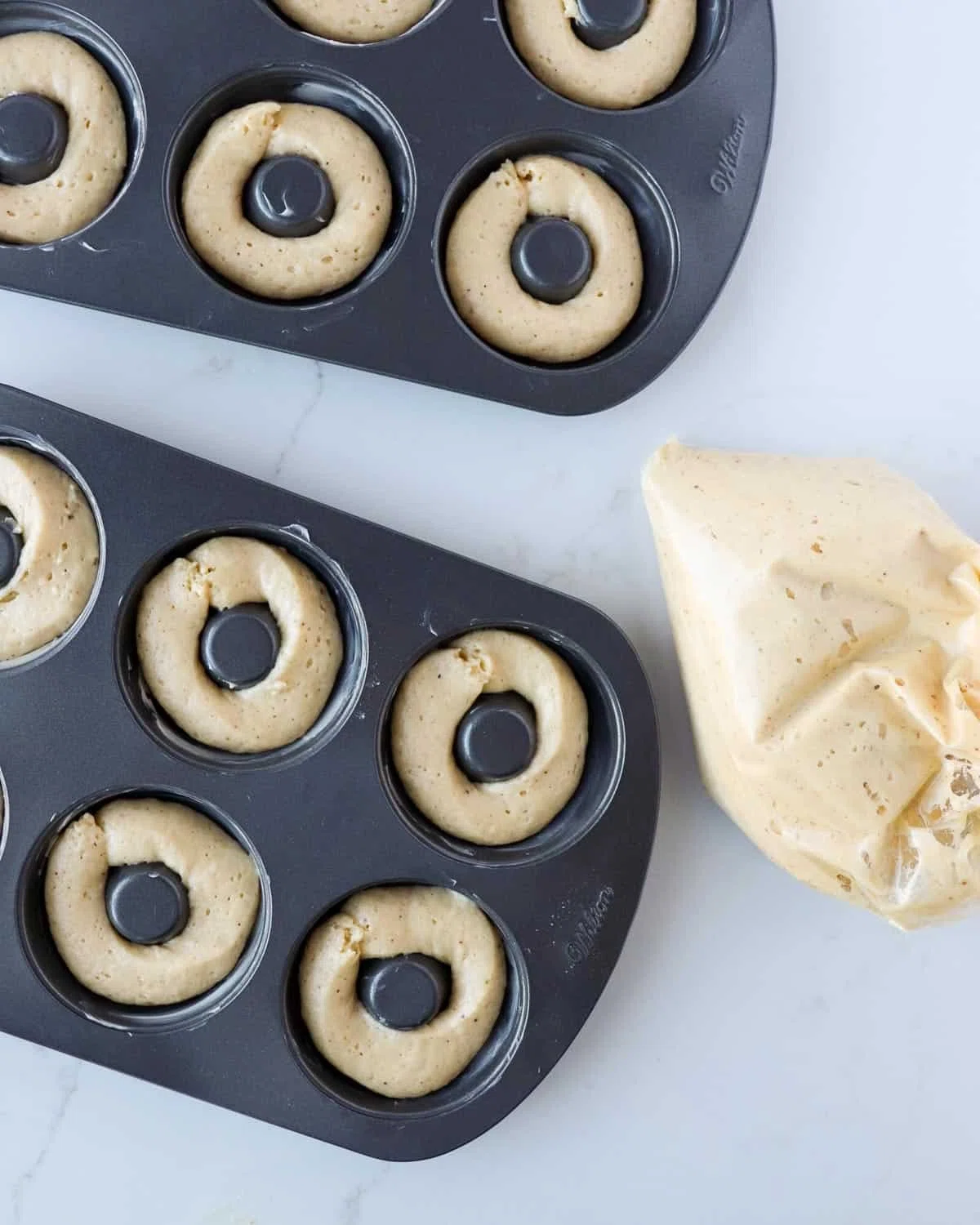 Baked Eggnog Donuts