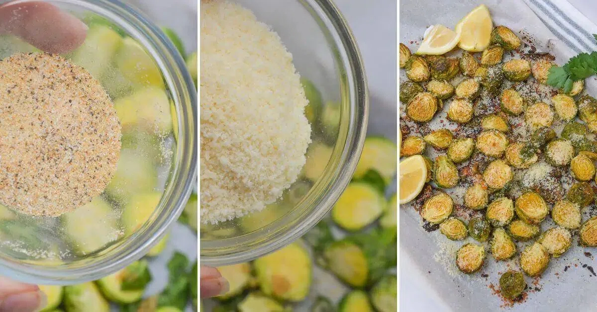 Roasted Brussels Sprouts with Parmesan Cheese