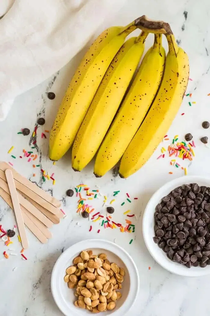 Frozen Bananas in Chocolate