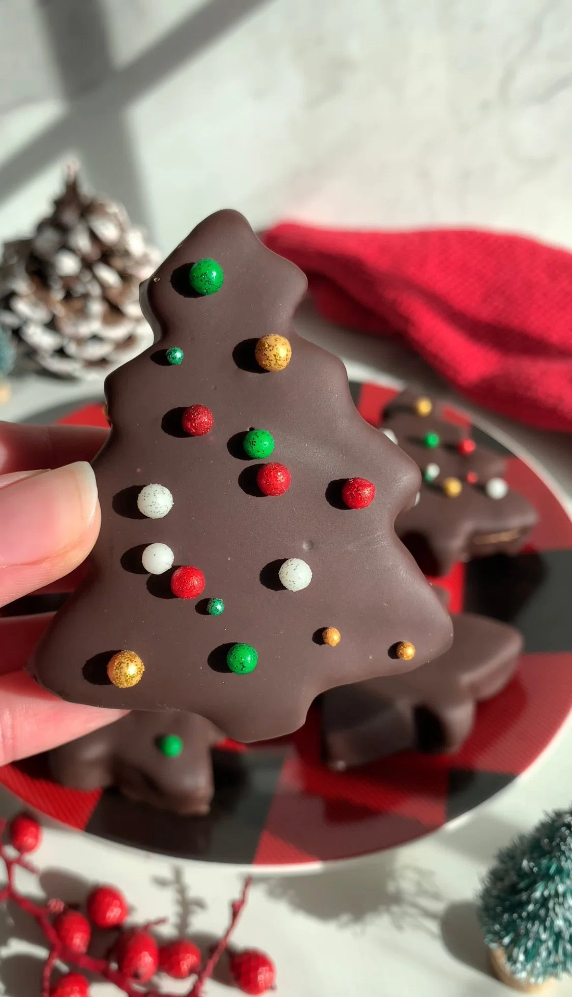Homemade Reese's Peanut Butter Trees (High-Protein)