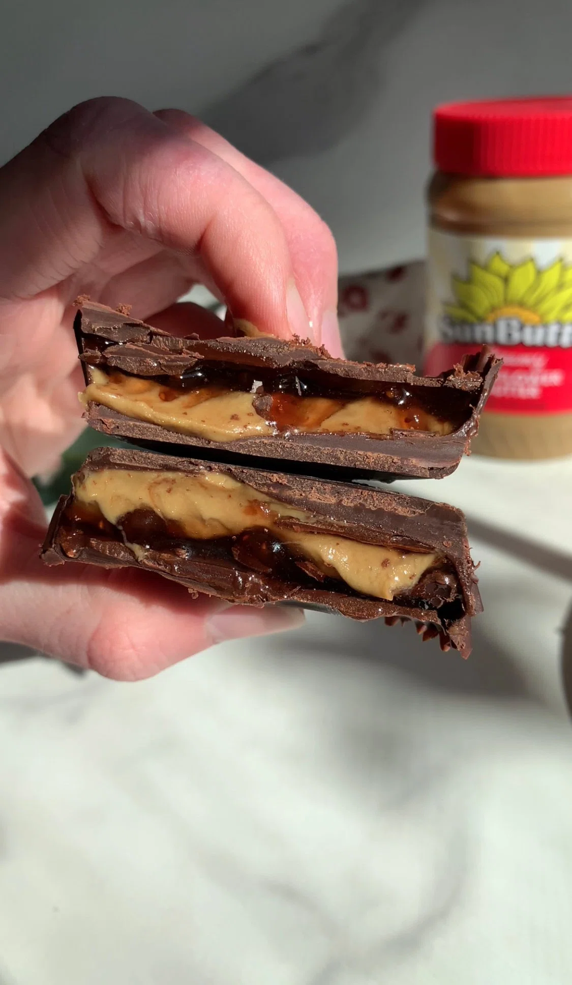 Strawberry Chocolate SunButter Cups