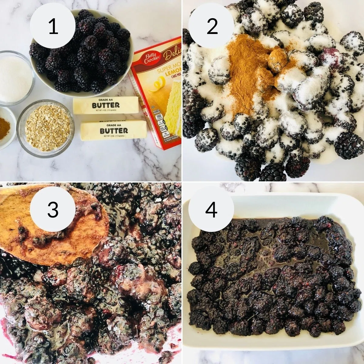 Blackberry Dump Cake