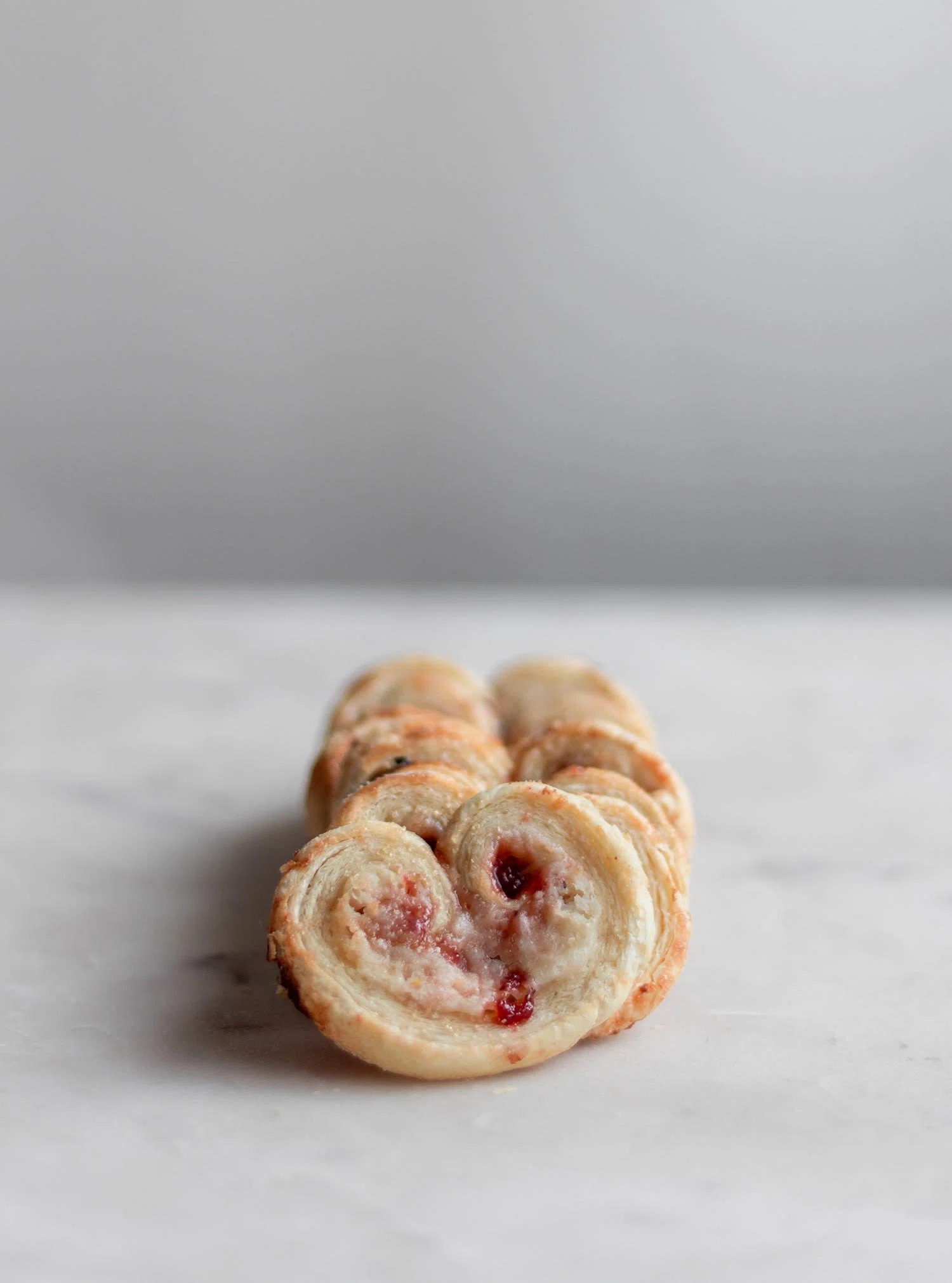 Strawberry Palmiers With Cream Cheese