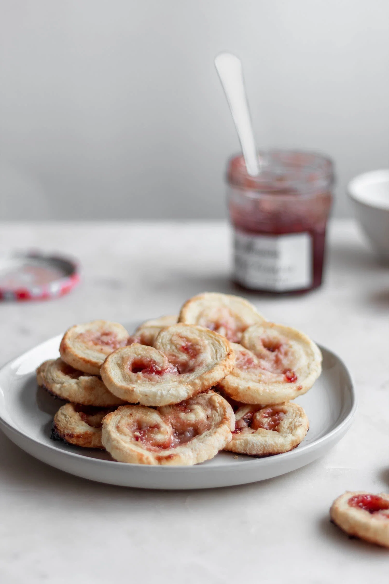Strawberry Palmiers With Cream Cheese